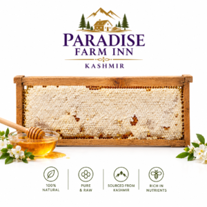 Full Frame Kashmiri Wild floral Comb Honey | 1.7kg-1.9kg – 100% Pure, Raw & Natural